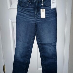 Good American Deep Indigo Skinny Jeans